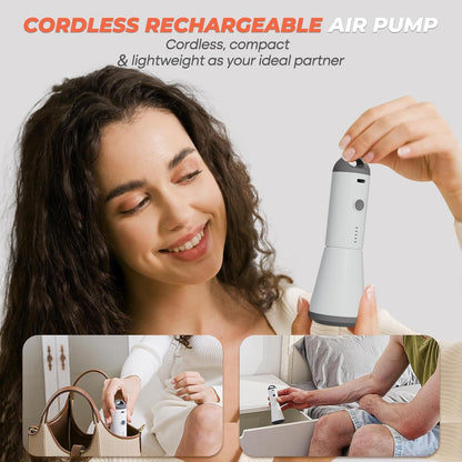 Vacbird 18 Pack Vacuum Storage Bags Set with Rechargeable Wireless Pump Large/Medium/Small Vacuum Seal Bags for Clothing Travel and Home, Compression Packing for Comforters, Blankets and Bedding
