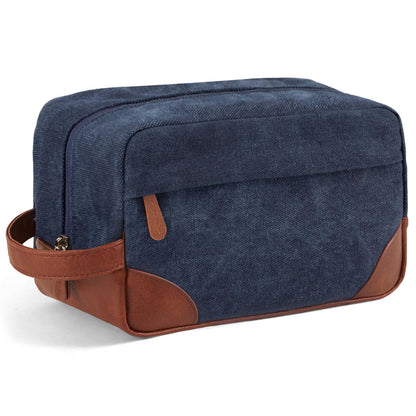 Vorspack Canvas Travel Toiletry Bag for Men, Medium, Black