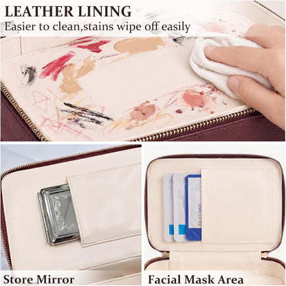 Makeup Bag for Women, Large Capacity Travel Organizer