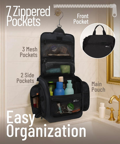D&D Wanderlust Hanging Travel Toiletry Bag for Women & Men, Large Organizer