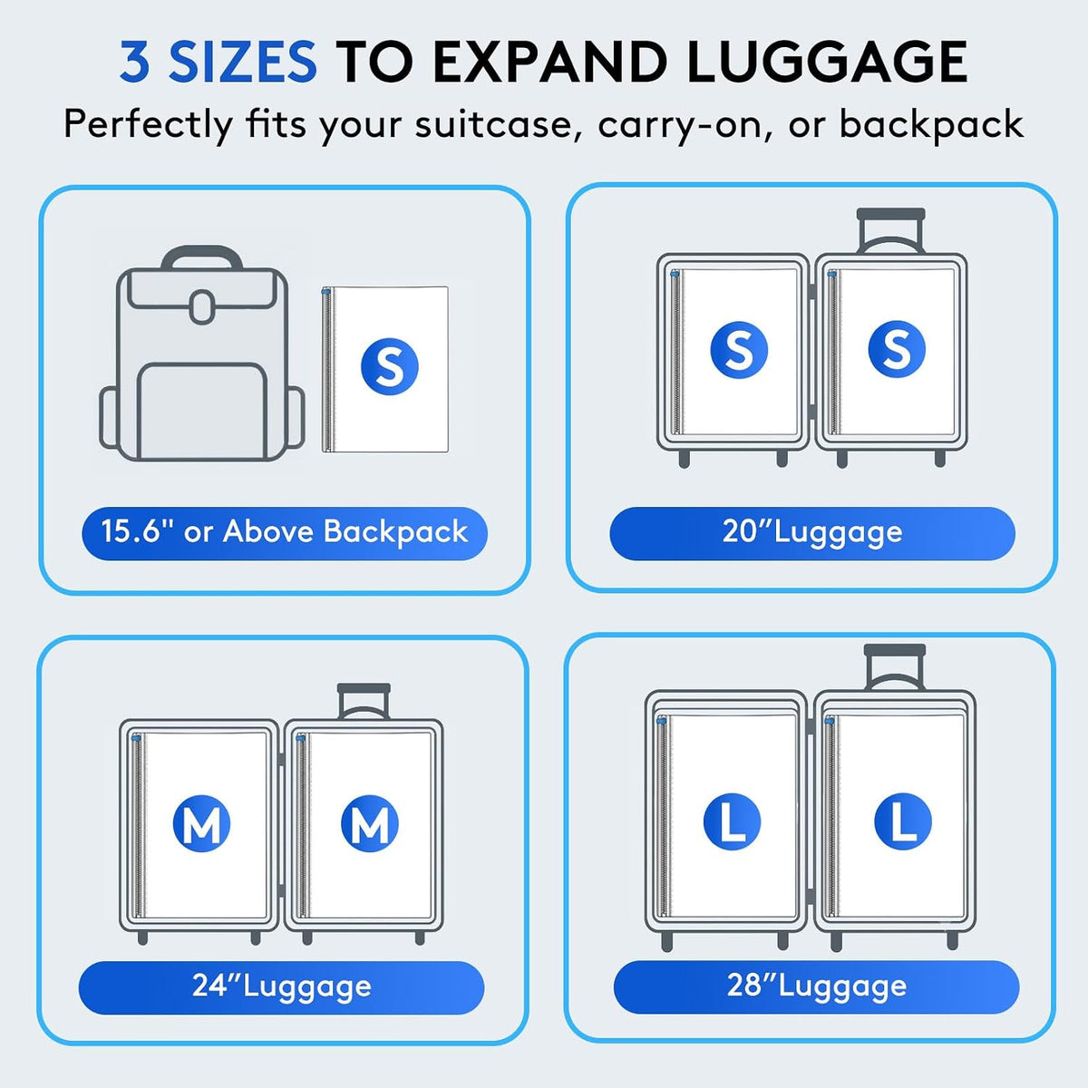 15 Packs Vacuum Bags for Travel with Rechargeable Pump, 3 Sizes Heavy Duty Vacuum Seal Bags for Clothing, Compression Vacuum Travel Bags for Luggage, Vacuum Packing Bags for Closet Organization