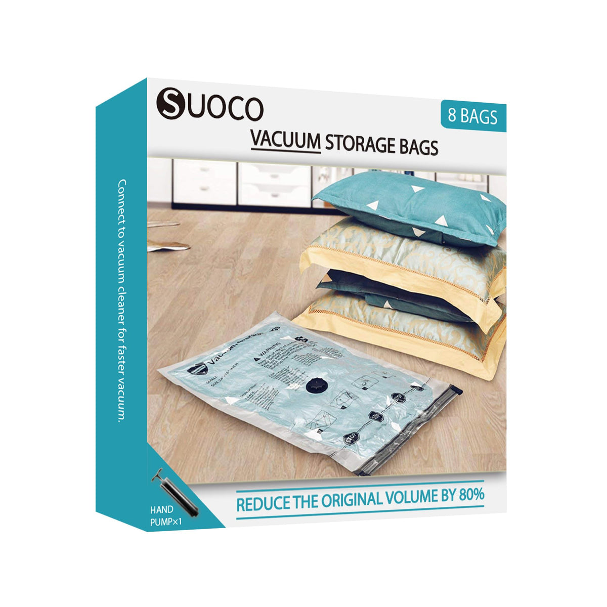 Vacuum Storage Bags for Travel & Home with Electric Pump, 28 Combo