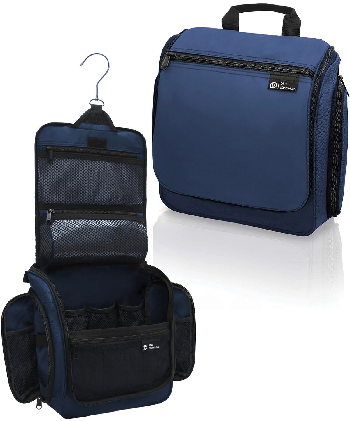 D&D Wanderlust Hanging Travel Toiletry Bag for Women & Men, Large Organizer