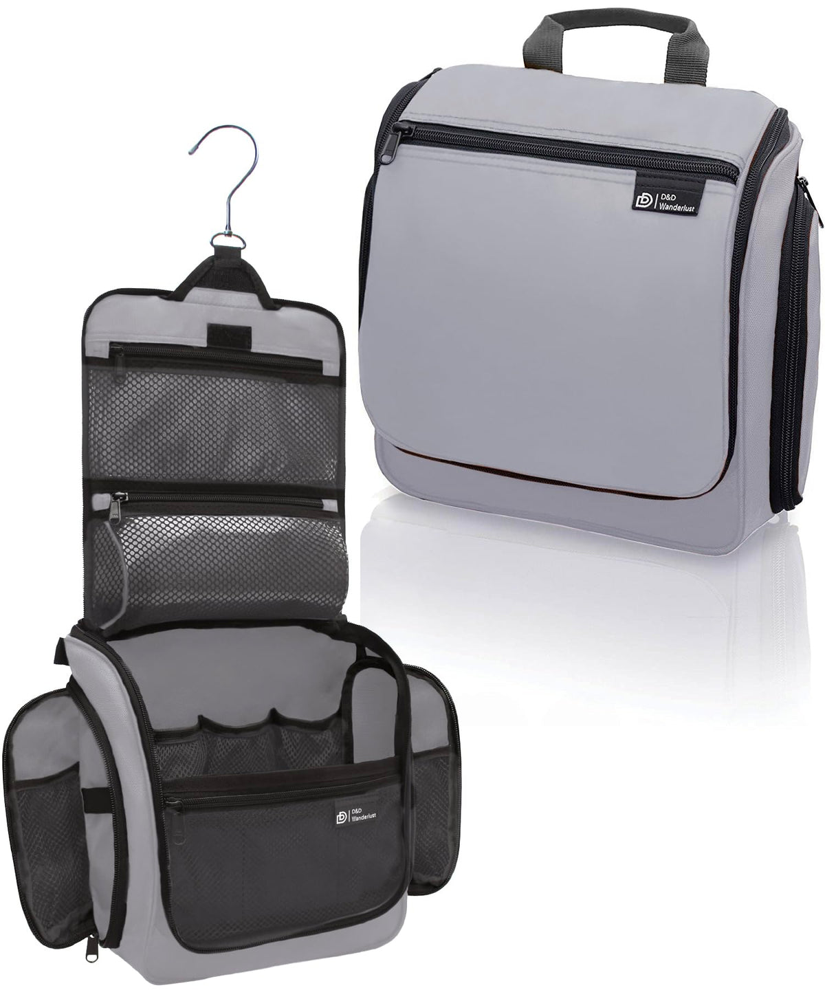 D&D Wanderlust Hanging Travel Toiletry Bag for Women & Men, Large Organizer