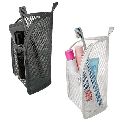 Standing Toiletry Bag, 4 Pack Portable Lightweight Toiletry Bag for Travel, EVA Mesh Large Capacity Waterproof Toiletries Organizer, Travel Essentials for Women Men (Black+Pink+White+Grey)