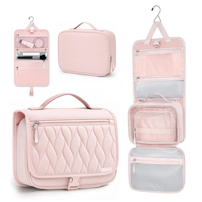 Travel Toiletry Bag for Women & Men, Waterproof Hanging Makeup Organizer