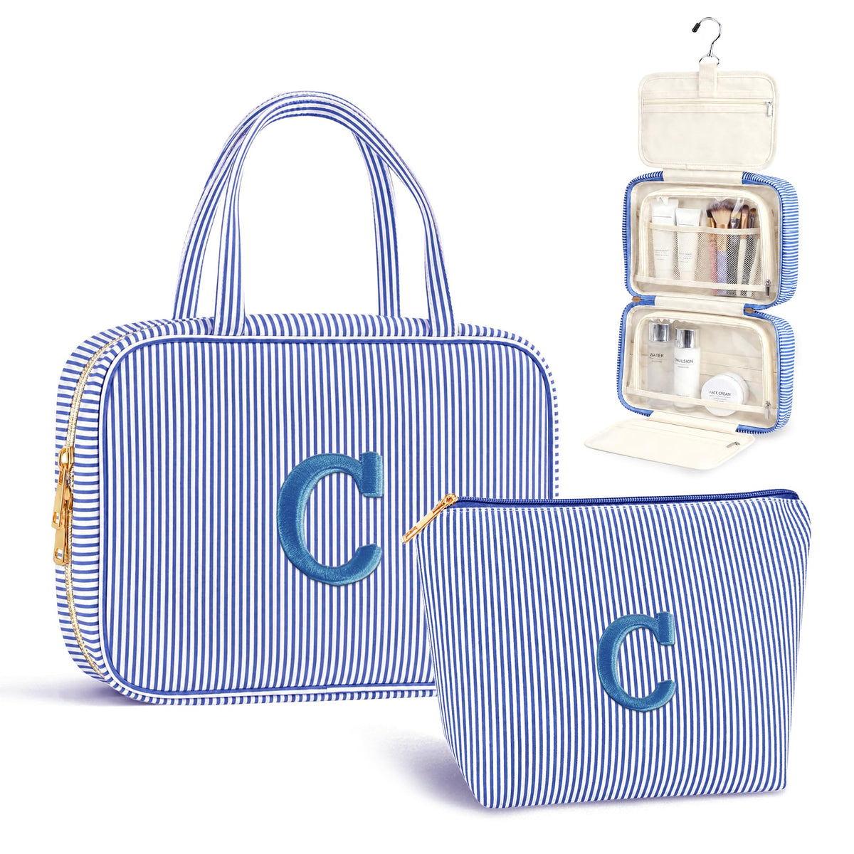 Travel Hanging Toiletry Bag&Makeup Bag Set - Birthday Gifts for Women Girls