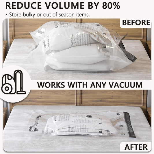 Vacuum Storage Bags for Travel & Home with Electric Pump, 28 Combo