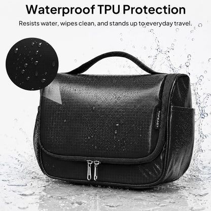 Travel Toiletry Bag for Women & Men, Waterproof Hanging Makeup Organizer