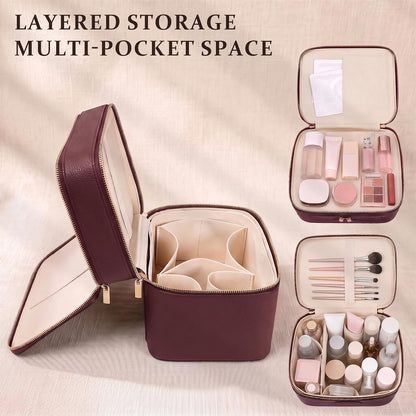 Makeup Bag for Women, Large Capacity Travel Organizer