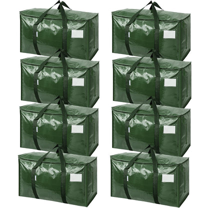 TICONN 6 Pack Extra Large Moving Bags Heavy Duty with Zippers & Carrying Handles, Durable Storage Bags Moving Boxes for Closet Organizers and Storage (6 Pack, Blue)