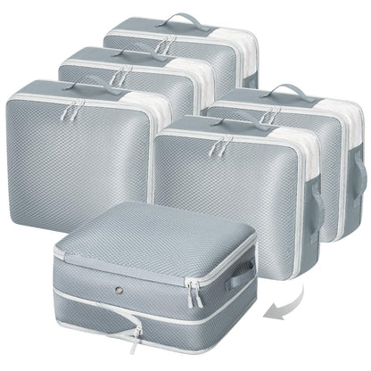 DIMJ Comforter Storage Bag 4 Pack - Blanket Storage Organizer Compression Bags, Large Capacity Ultra Space Saving Self Compression Organize for Bedding, Pillow, Duvet, Sheet Storage with Zipper Window
