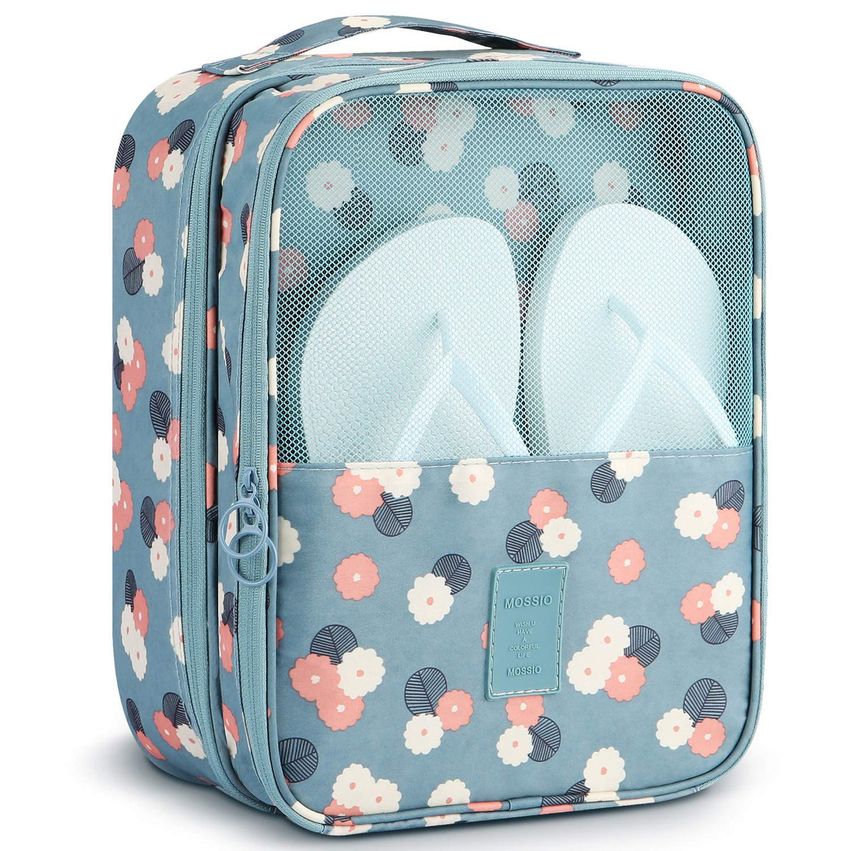 Mossio Shoe Bag Holds 3 Pair of Shoes for Travel and Daily Use Storage Pouch