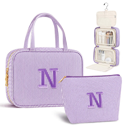 Travel Hanging Toiletry Bag&Makeup Bag Set - Birthday Gifts for Women Girls