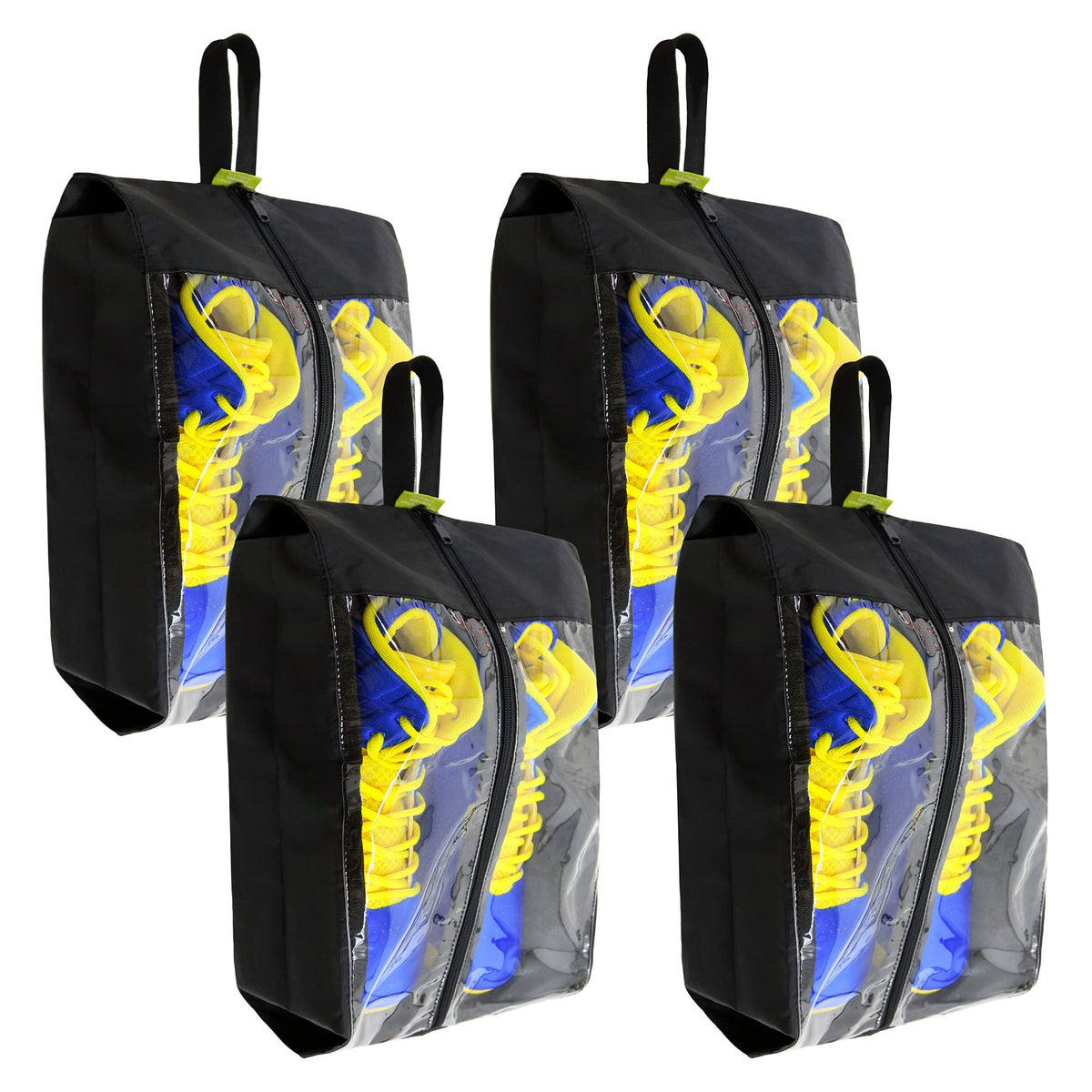 BeeGreen Shoe Organizer 6pcs Shoe Bags with Zipper Closure, Flower Design Shoe Storage Organizer with Handle Travel Bags For Men and Women, Portable Nylon Travel Gifts