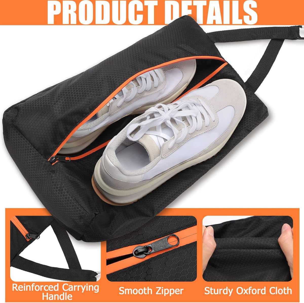 TOBWOLF Golf Shoes Bag, Smell-Proof & Waterproof Cleat Bag for Travel