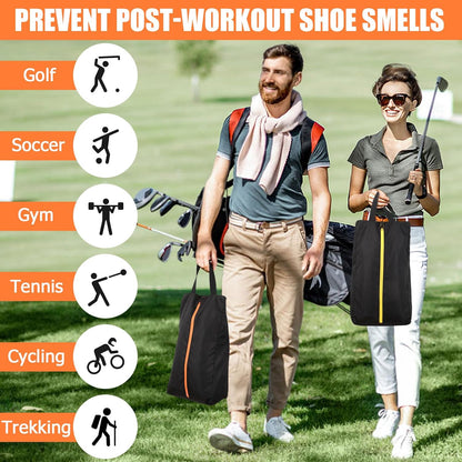 TOBWOLF Golf Shoes Bag, Smell-Proof & Waterproof Cleat Bag for Travel