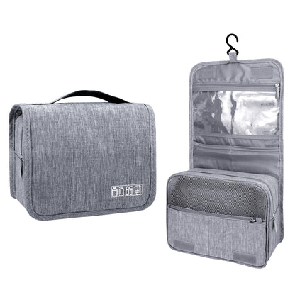Lcsmaokin Large Capacity Toiletry Bag Travel Bag with Hanging Hook for Men and Women Waterproof Travel Cosmetic Bag Bathroom Storage Bag for Brushes Set,Full-Sized Shampoo,Toiletries,Accessories-Black