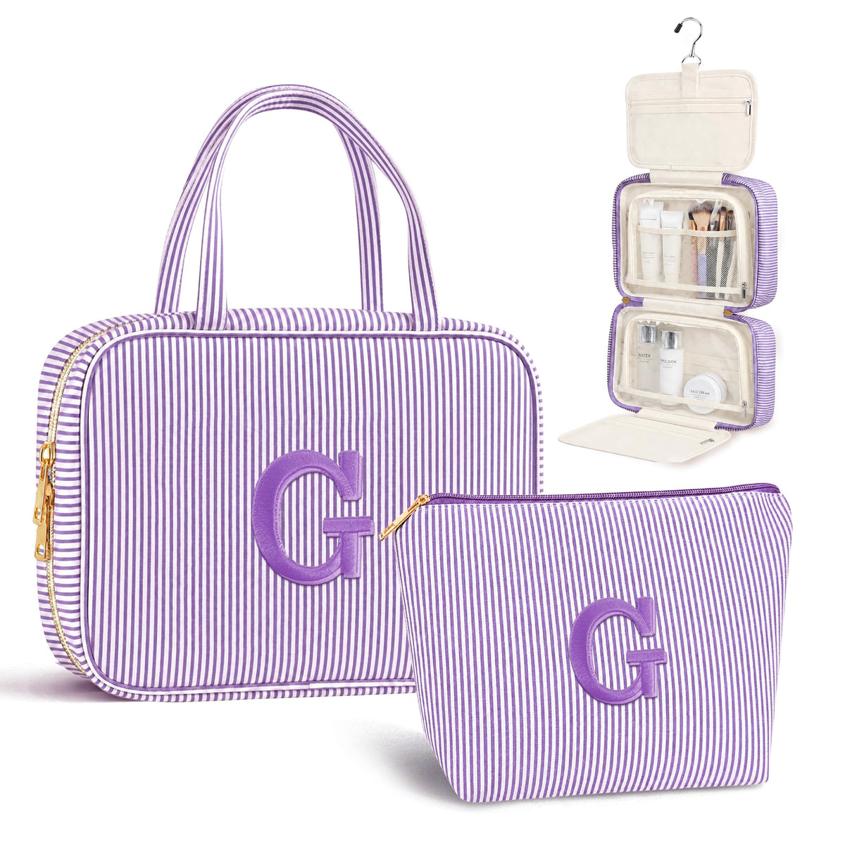 Travel Hanging Toiletry Bag&Makeup Bag Set - Birthday Gifts for Women Girls