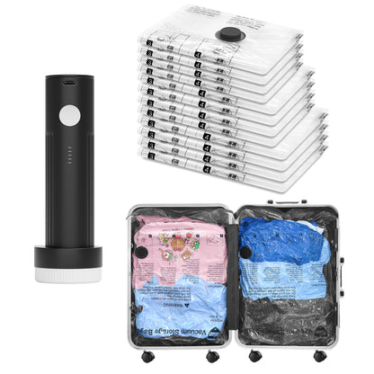 Vacuum Storage Bags for Travel & Home with Electric Pump, 28 Combo