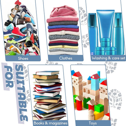 50 Pcs Shoe Bags for Travel,Large Transparent Travel Shoe Bags for Packing,Clear Plastic Drawstring Bags Shoe Dust Bags,Portable Shoes Organizers Pouch with Rope for Men and Women