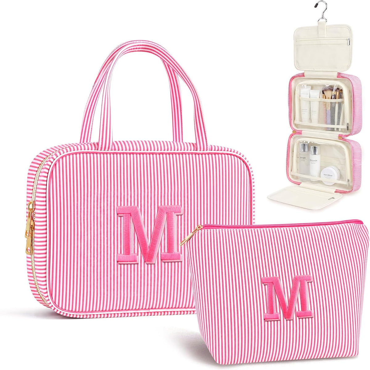 Travel Hanging Toiletry Bag&Makeup Bag Set - Birthday Gifts for Women Girls