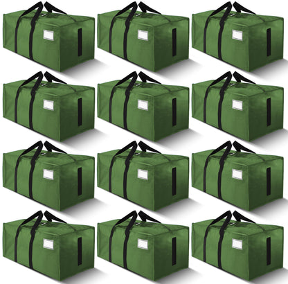 HOMESURE Supports 200lbs Heavy Duty Moving Bags - Strong Zipper & Wrap-Around Handles - Water-Resistant Storage Totes, Durable Alternative to Moving Boxes - 8 Pack - Semi-Transparent