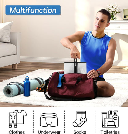 MISSLO Waterproof Shoe Bags for Travel 4 Pack XX-Large Shoe Storage Bag Clear Sneaker Pouch Portable Boots Organizer with Sturdy Zipper for Men & Women