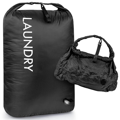 Travel Laundry Bag, Waterproof Compression Storage for Dirty Clothes