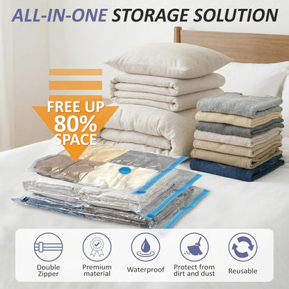 Vacuum Storage Bags with Hand Pump, Vacuum Seal Space Saver Bags,25 Combo
