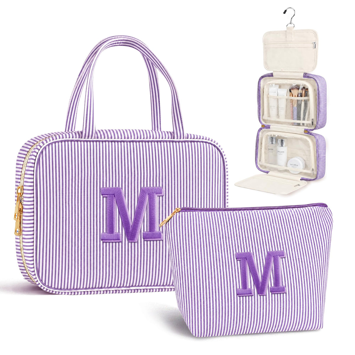 Travel Hanging Toiletry Bag&Makeup Bag Set - Birthday Gifts for Women Girls