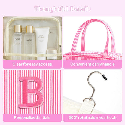 Travel Hanging Toiletry Bag&Makeup Bag Set - Birthday Gifts for Women Girls