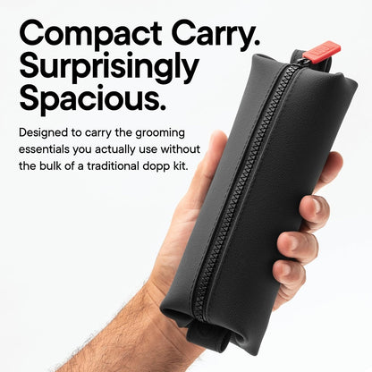 TOOLETRIES The Koby Dopp Kit Toiletry Bag- Mini 8.5" x 2.75" x 2", Charcoal