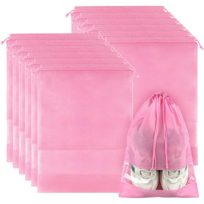12 Pack Shoe Bags for Travel, Large Travel Shoe Bag for Packing with Window