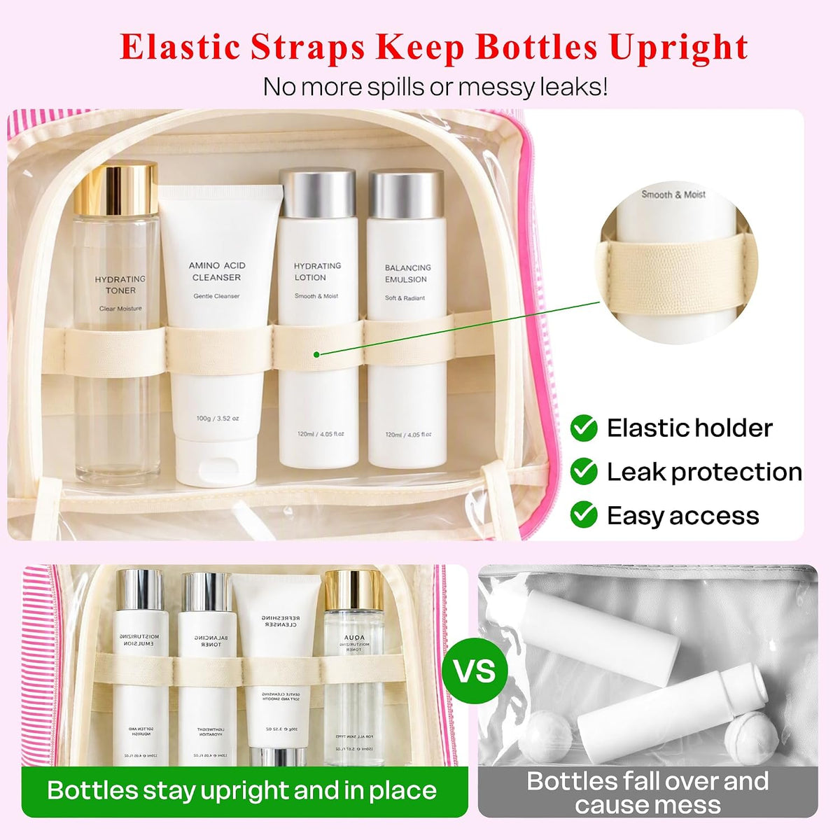 Travel Hanging Toiletry Bag&Makeup Bag Set - Birthday Gifts for Women Girls