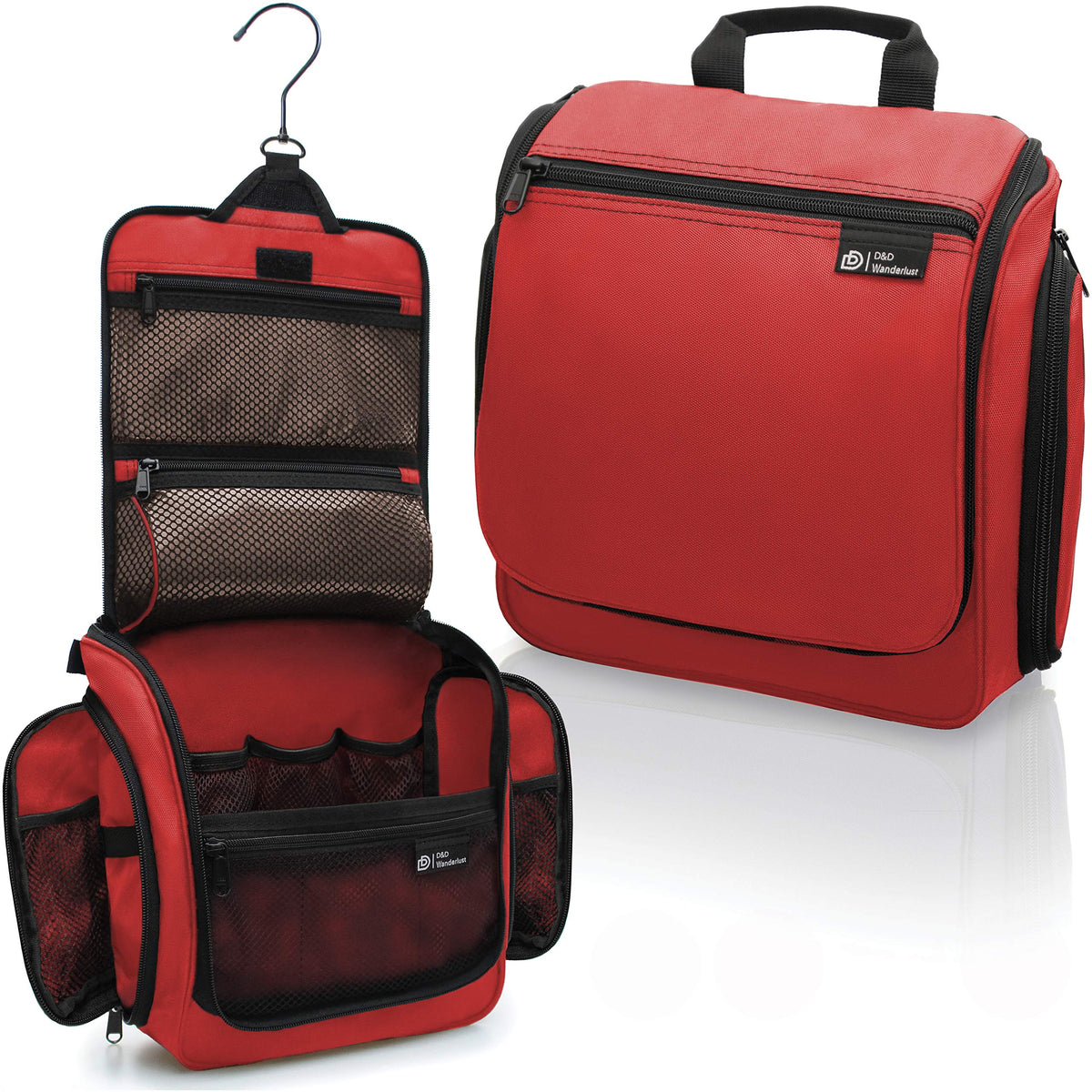 D&D Wanderlust Hanging Travel Toiletry Bag for Women & Men, Large Organizer
