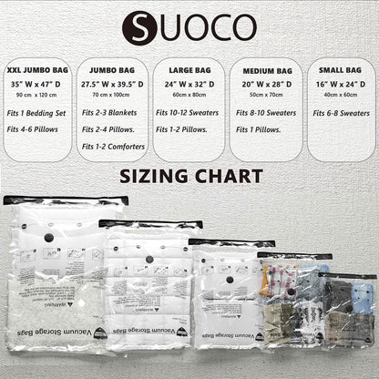 Vacuum Storage Bags for Travel & Home with Electric Pump, 28 Combo