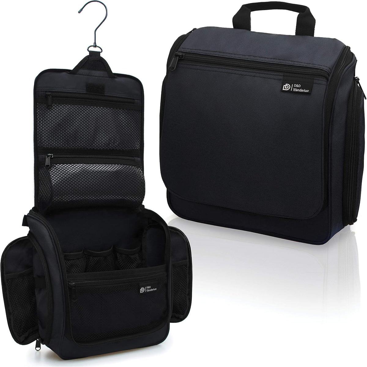 D&D Wanderlust Hanging Travel Toiletry Bag for Women & Men, Large Organizer