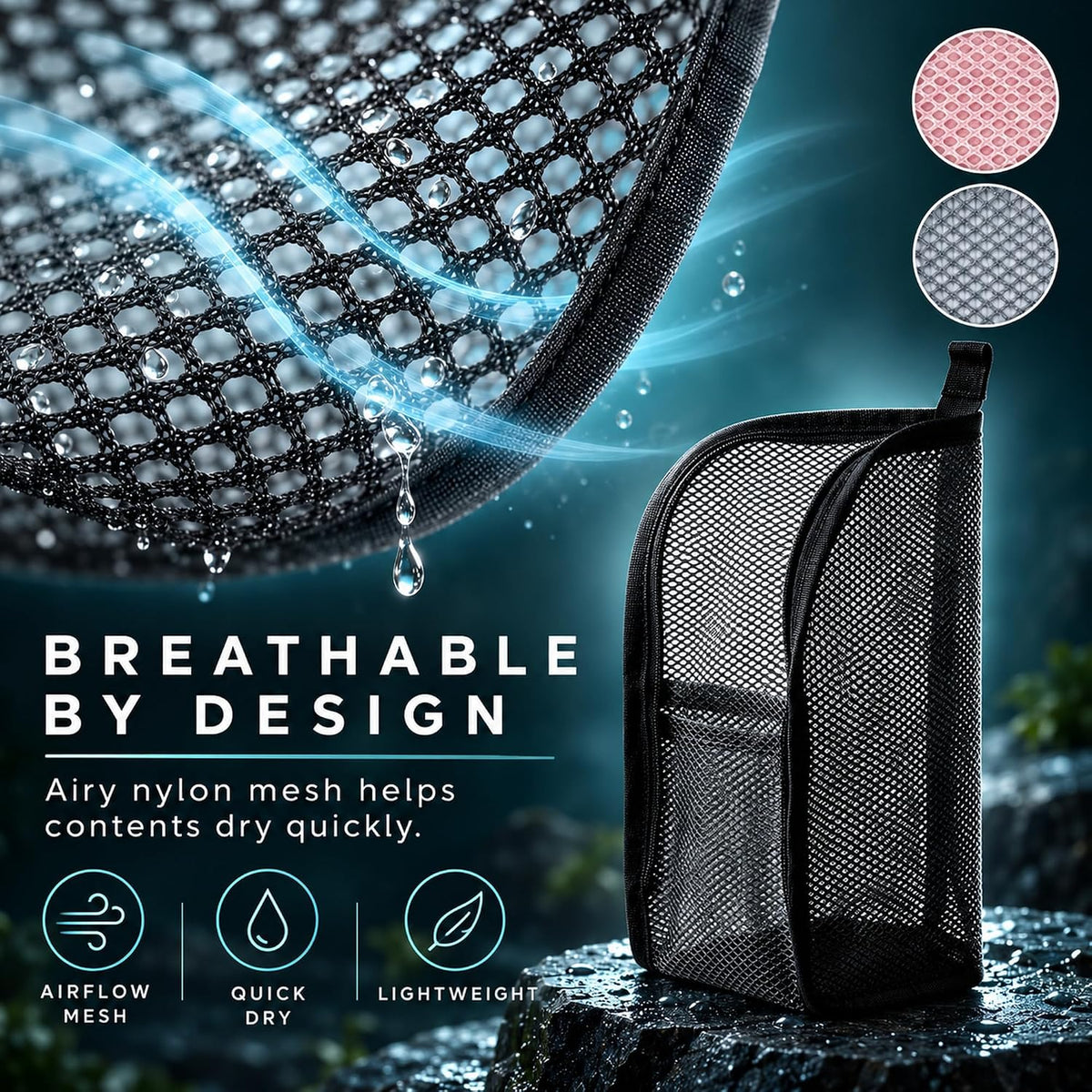 Standing Toiletry Bag, Portable Lightweight Travel Toiletry Bag (4 Colors)