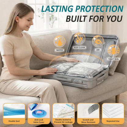 Vacuum Storage Bags with Hand Pump, Vacuum Seal Space Saver Bags,30 Combo