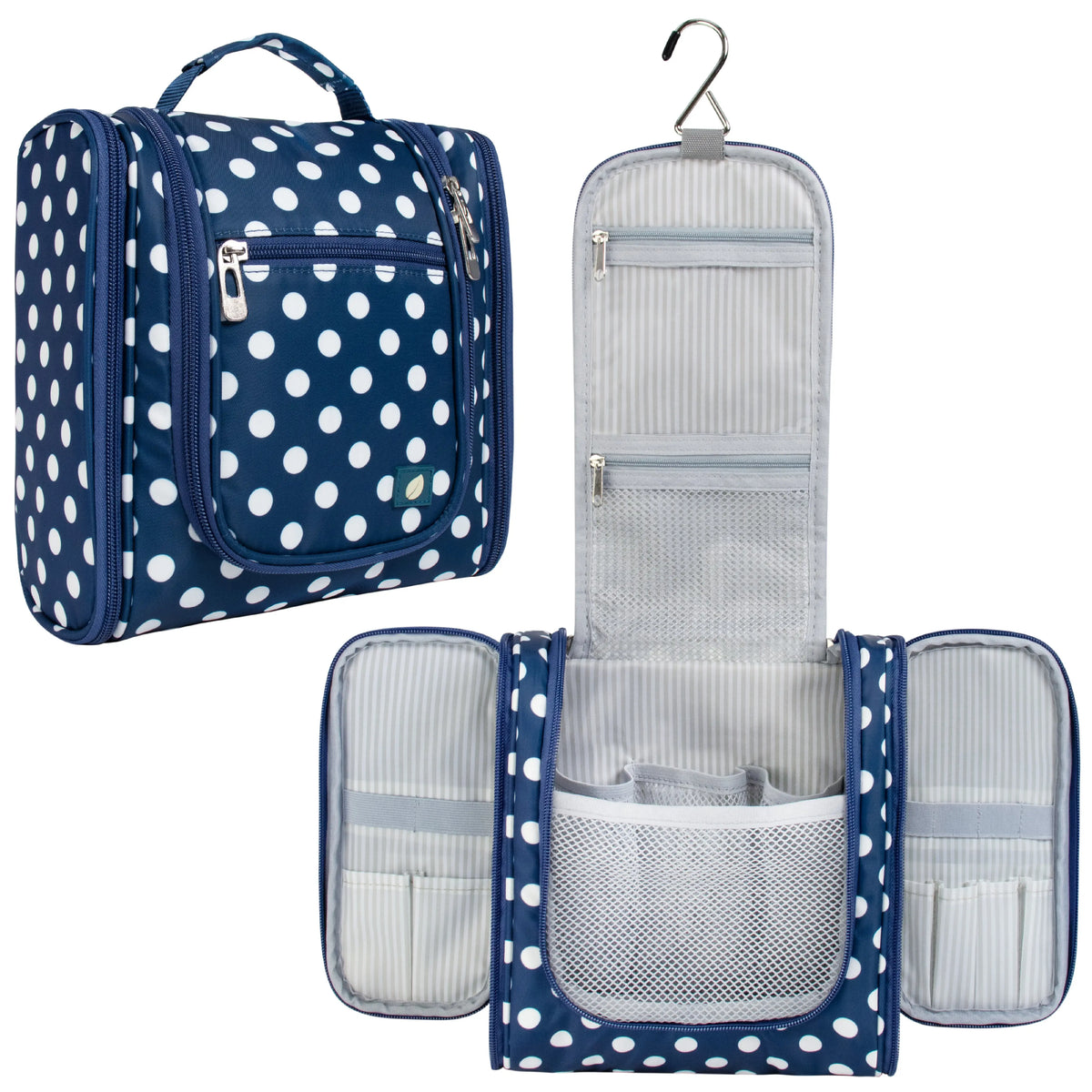 PAVILIA Toiletry Bag Travel Bag for Women Men, Hanging Cosmetic Organizer, Water Resistant Makeup Bag for Accessories Toiletries, Large Travel Essentials Kit