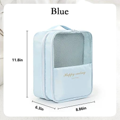 Roomy Polyester Fiber Shoe Bags - Large, Waterproof Rain-Proof Pack, Portable Zippered Luggage Organizers for Bag Organization Needs (For Women, Men)